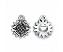 ZAWIESZKA METAL CHARMS SŁONECZNIK 18x15mm 3szt