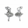 ZAWIESZKA BIŻUTERII CHARMS BALETNICA 25x12mm 3szt