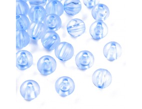 Koraliki ozdobne 8mm granatowe 10szt akrylowe