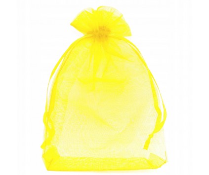 ORGANZA WORECZEK Z ORGANZY 14x9 ŚWIĘTA 1szt ŻÓŁTY