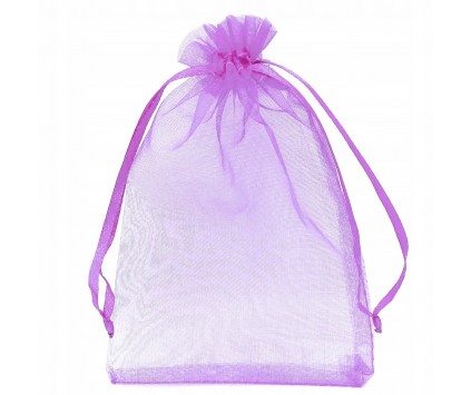 ORGANZA WORECZEK Z ORGANZY 14x9 ŚWIĘTA 1szt FIOLET