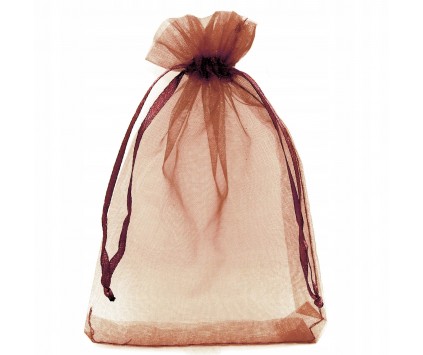 ORGANZA WORECZEK Z ORGANZY 14x9 ŚWIĘTA 1szt BRĄZOW