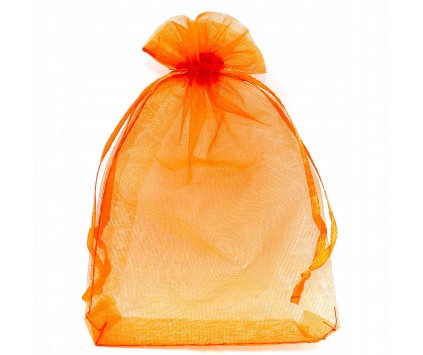 ORGANZA WORECZEK Z ORGANZY 14x9 ŚWIĘTA 1szt POMARA