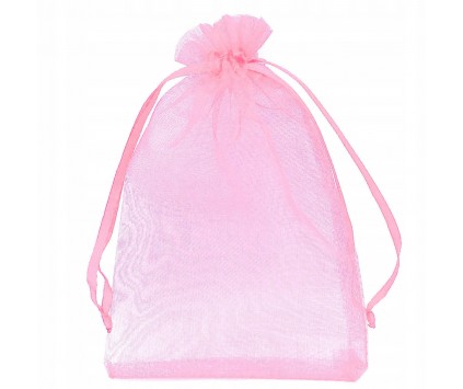 ORGANZA WORECZEK Z ORGANZY 14x9 ŚWIĘTA 1szt RÓŻ JA