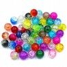 KORALIKI CRACKLE SZKŁO 8mm 50SZT HURT MIX DWUKOLOROWE JEDNOKOLOROWE