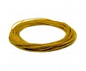 A563 SZNUREK nylonowy topliwy MUSZTARDOWY~0,8mm 5m