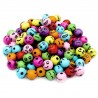 Koraliki EMOTKI buźki SMILE EMOJI kule 8mm 20szt