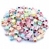 Koraliki modułowe EMOTKI 6x6mm 20szt MIX EMOJI kol