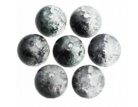 KORALIKI SZKLANE CRACKLE 8mm DWUBARWNE 20SZT