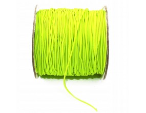 GUMKA OKRĄGŁA 1mm do bransoletek Neon Żółta 2MB