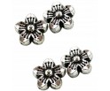 Przekładka Kwiat 15x8mm srebrny antyczn 4szt akryl
