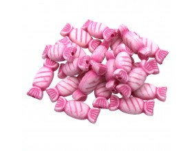 KORALIKI cukierki cukierek AKRYL 15x7mm Różowe 20szt