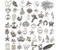 Zawieszki CHARMS mix METAL + ogniwa ZESTAW 300 el.