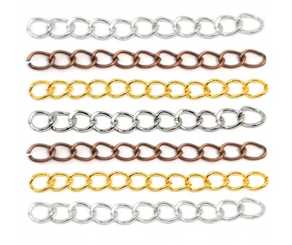 Łańcuszek Regulacyjny Przedłużka ok 5cm Mix 10szt