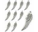 ZAWIESZKI CHARMS SKRZYDŁA SKRZYDEŁKA ZAWIESZKA SKRZYDŁO WISIOREK 29mm 12szt