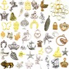 Zawieszki CHARMS mix METAL + ogniwa ZESTAW 50 elem