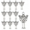 ZAWIESZKI CHARMS ANIOŁKI ELFY ZAWIESZKA ANIOŁ ELF WISIOREK METAL 25mm 12szt