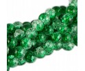 Koraliki SZKLANE CRACKLE 8mm SZNUR 52szt dwubarwne
