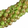 Koraliki SZKLANE CRACKLE 8mm SZNUR 52szt dwubarwne