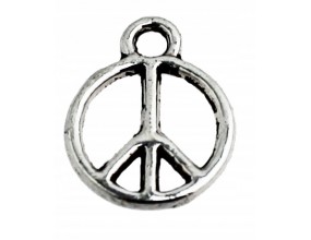 Zawieszka metal CHARMS 13x10x1mm PACYFKA 10sztuk