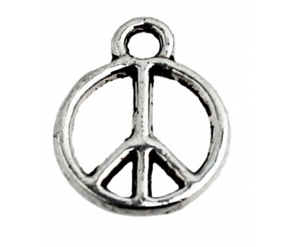 Zawieszka metal CHARMS 13x10x1mm PACYFKA 10sztuk