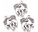 Zawieszka metal CHARMS 25x18x2mm JEDNOROŻEC 3szt
