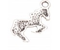 Zawieszka metal CHARMS 20x13x2mm KOŃ KONIK 4sztuki