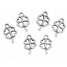 Zawieszka metal KONICZYNKA 10x6mm srebrny c. 8szt