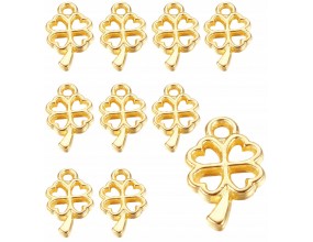 ZAWIESZKI CHARMS KONICZYNKI ZAWIESZKA KONICZYNA WISIOREK ZŁOTA 10mm 12szt