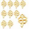 ZAWIESZKI CHARMS KONICZYNKI ZAWIESZKA KONICZYNA WISIOREK ZŁOTA 10mm 12szt