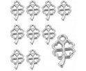 ZAWIESZKI CHARMS KONICZYNKI ZAWIESZKA KONICZYNA WISIOREK SREBRNA 10mm 12szt