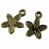 Zawieszka metal kwiat 13.5x10mm brąz antyczny 4szt