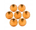 Koraliki Akrylowe Kule Szlifowane 10mm 10szt Pomarańczowe