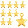 ZAWIESZKI CHARMS GWIAZDKI ZAWIESZKA GWIAZDA GWIAZDKA GŁADKA ZŁOTA 12mm 12sz