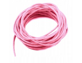 Sznurek Jubilerski Bawełniany Woskowany 2mm 3m róż