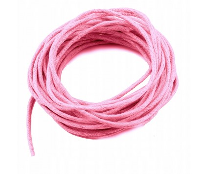 Sznurek Jubilerski Bawełniany Woskowany 2mm 3m róż