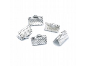 Końcówka rzemienia sznurka wstążki 8x8x5mm 14sztuk