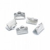 Końcówka rzemienia sznurka wstążki 8x8x5mm 14sztuk