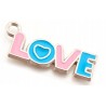 Zawieszka emaliowana napis LOVE 32x11x2mm 1szt