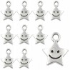 ZAWIESZKI CHARMS GWIAZDKI ZAWIESZKA GWIAZDA GWIAZDKA UŚMIECH 12szt