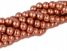PERŁY SZKLANE PERŁA SZNUR 8mm koraliki 55szt