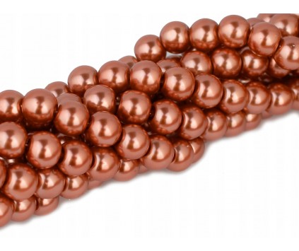 PERŁY SZKLANE PERŁA SZNUR 8mm koraliki 55szt