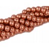 PERŁY SZKLANE PERŁA SZNUR 8mm koraliki 55szt