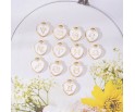 Znaki Zodiaku Zawieszki Serca Charms 12szt Białe