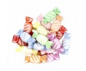 KORALIKI cukierki cukierek AKRYL 15x7mm mix 20szt