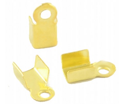 Końcówka zakończenie sznurka 9x3.5x4mm 50szt złoty
