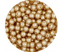 PERŁA PERŁY PEREŁKI SZKLANE 6mm beżowy 30 sztuk