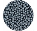 PERŁA PERŁY PEREŁKI SZKLANE 4mm siwy ciemny 50szt