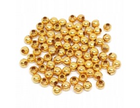 Kule kuleczki dystansowe 4mm kolor złoty 100szt
