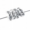 PRZEKŁADKI Z CYRKONIAMI 6mm 10szt crystal